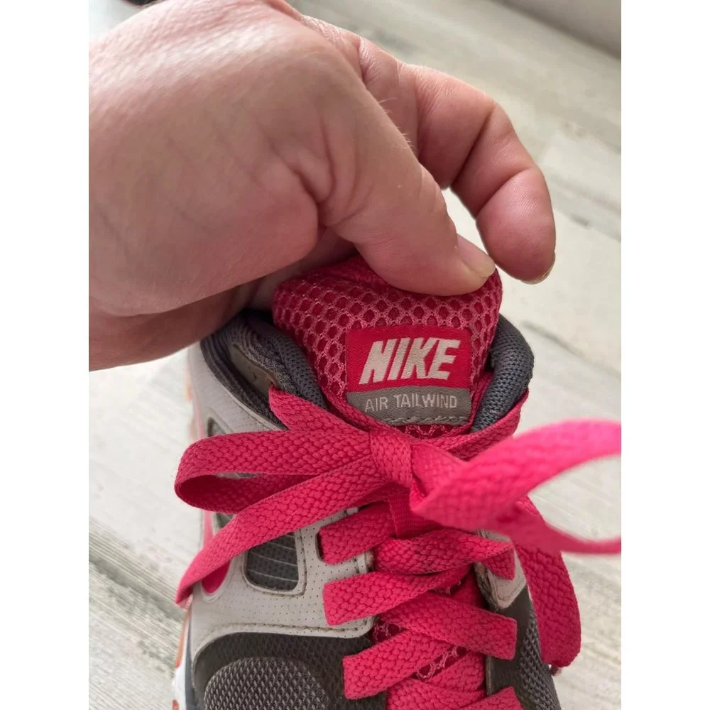 Nike Air Trailwind Flywire 415371-004 pink and grey running shoes size 7